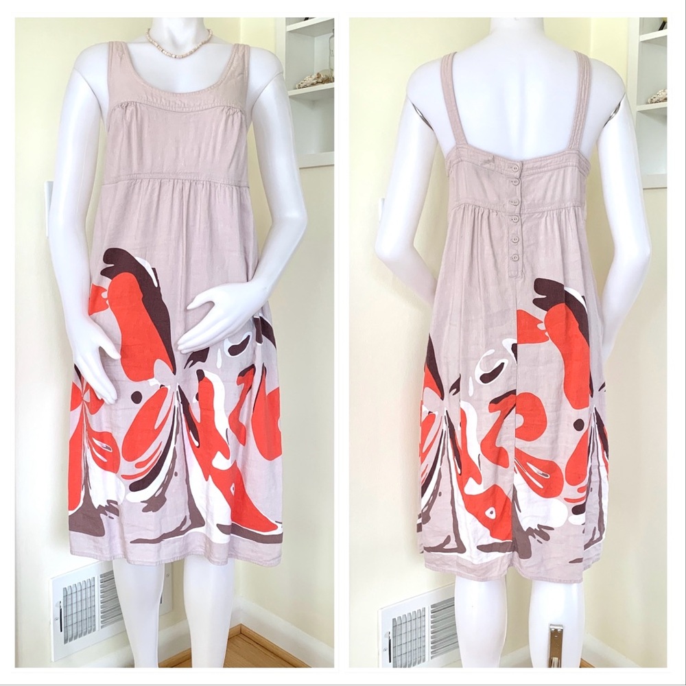 Mossimo linen blend sleeveless abstract print sundress - Picture 2 of 16